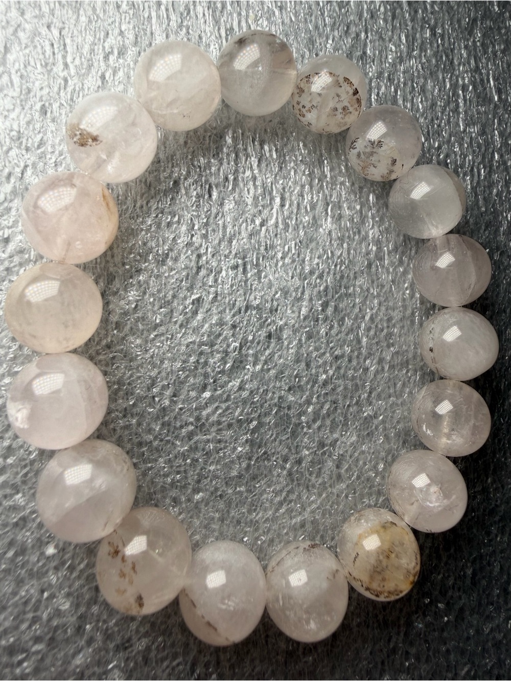 11MM Dendritic Quartz Natural Crystal Bracelet